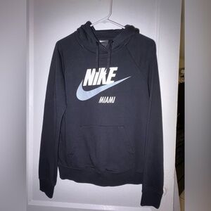 Nike Black and Gray Miami Hoodie